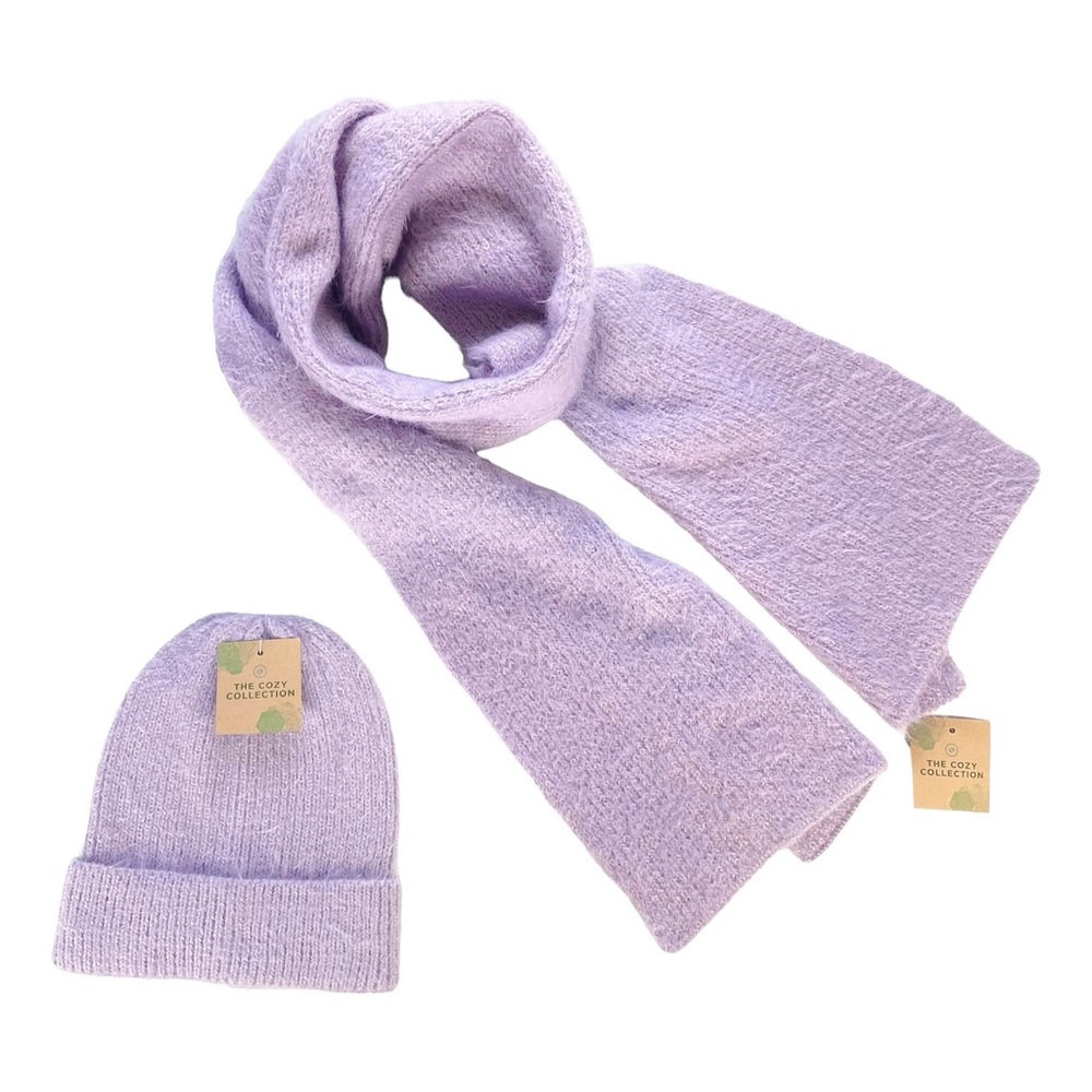 EARTHBOUND Lavender Scarf and Beanie Set